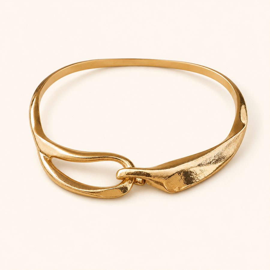 Gold-tone choker necklace product-only view