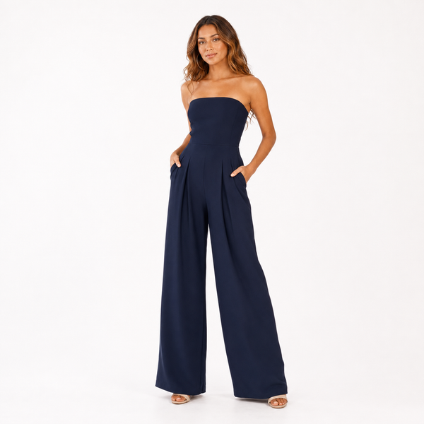 Delphina | Strapless Jumpsuit with Wide Legs professional catalog image 1