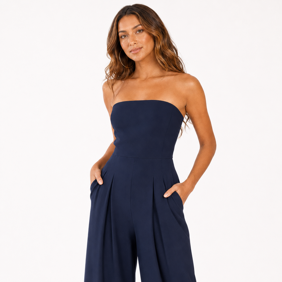 Delphina | Strapless Jumpsuit with Wide Legs professional catalog image 4