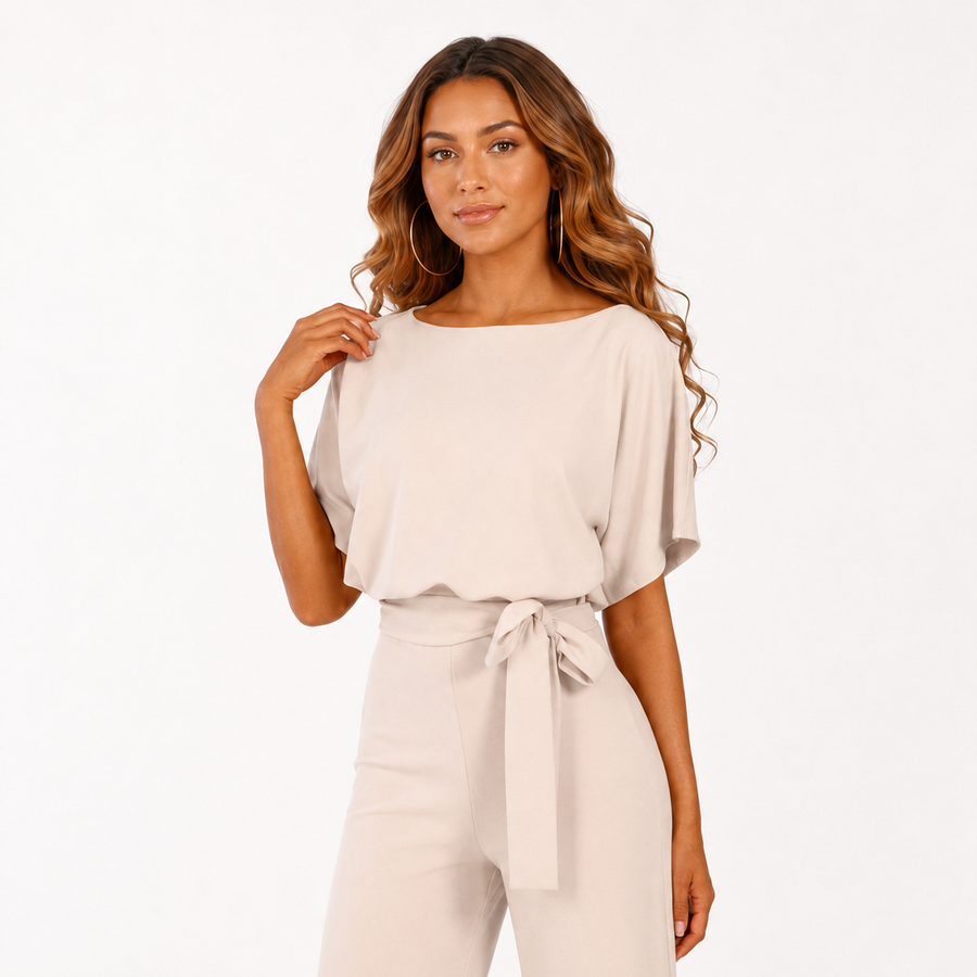 Elijah™ | Belted Wide-Leg Jumpsuit professional catalog image 4