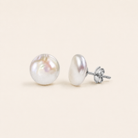 Boucles d’Oreilles en Perles Bouton