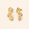 Boucles d’Oreilles Sculpturales Dorées