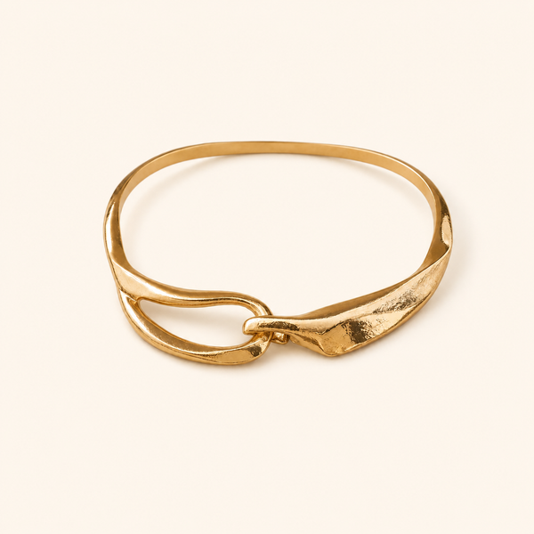 Collier Ras-du-Cou Doré Texturé — vue produit complète
